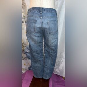 PD&C Men's Faded Blue Slim Jeans whiskering lightweight comfort soft Grung skate